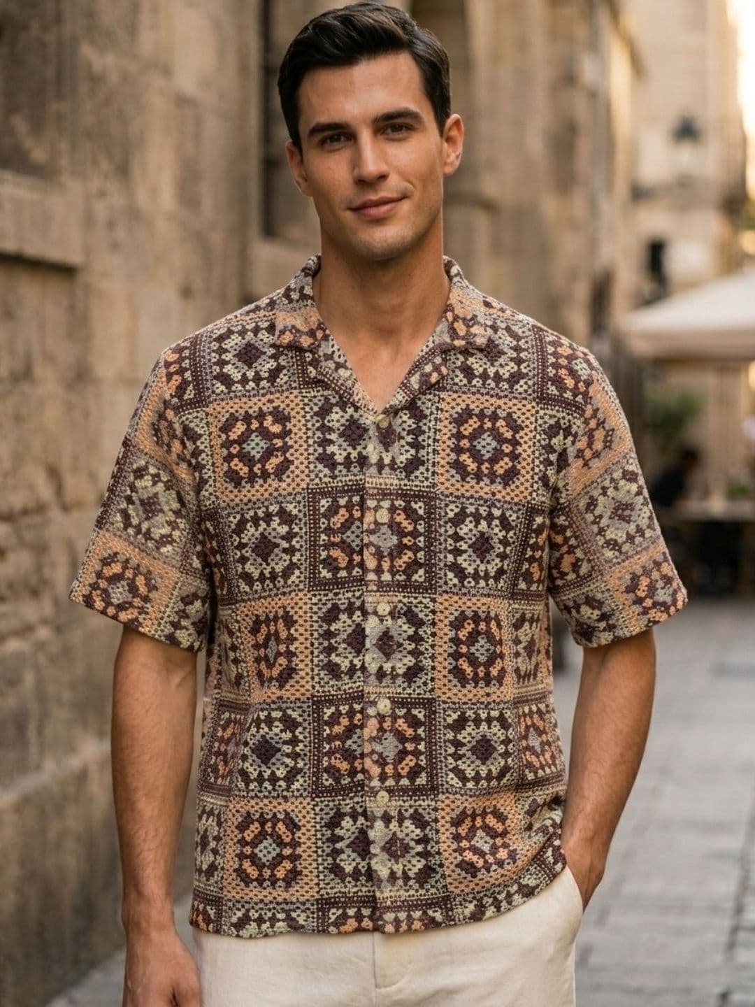 SZN Men Classic Printed Casual Shirt thumbnail 3