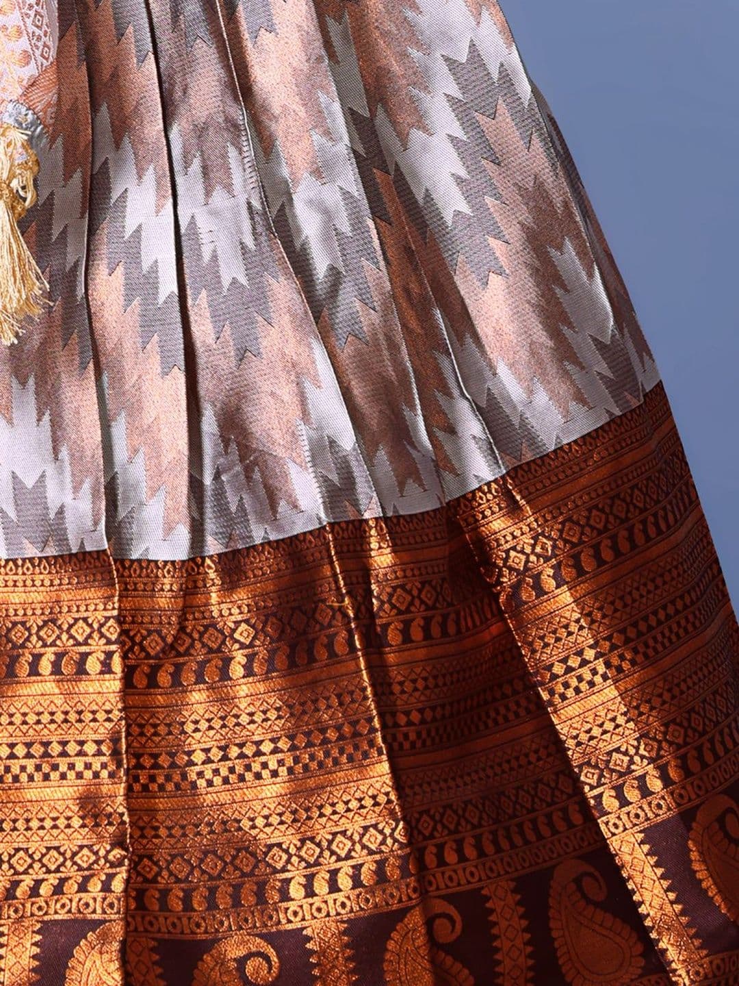 KALINI Girls Ready to Wear Lehenga & Blouse With Dupatta thumbnail 5