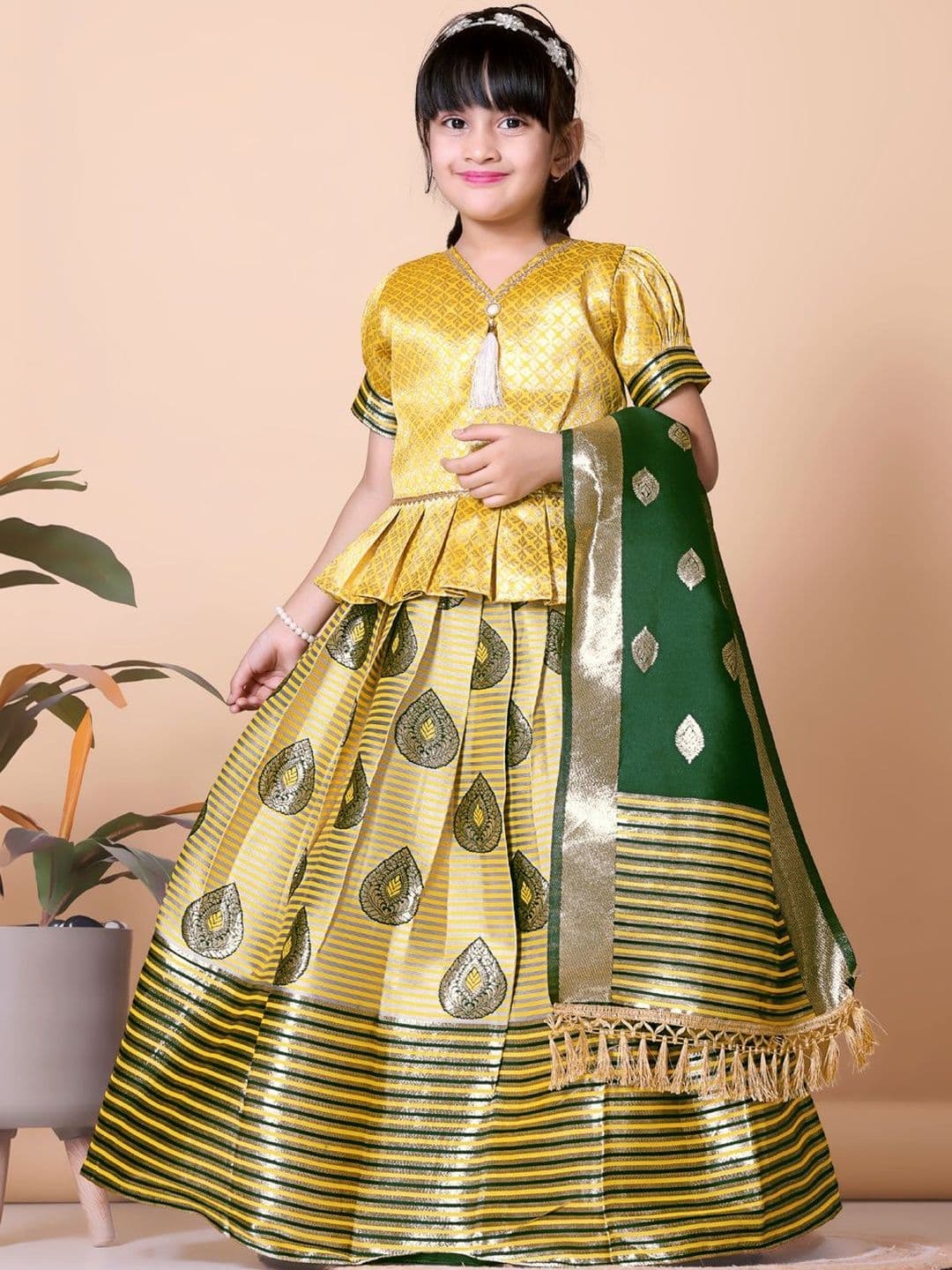 KALINI Girls Ready to Wear Lehenga & Blouse With Dupatta thumbnail 5