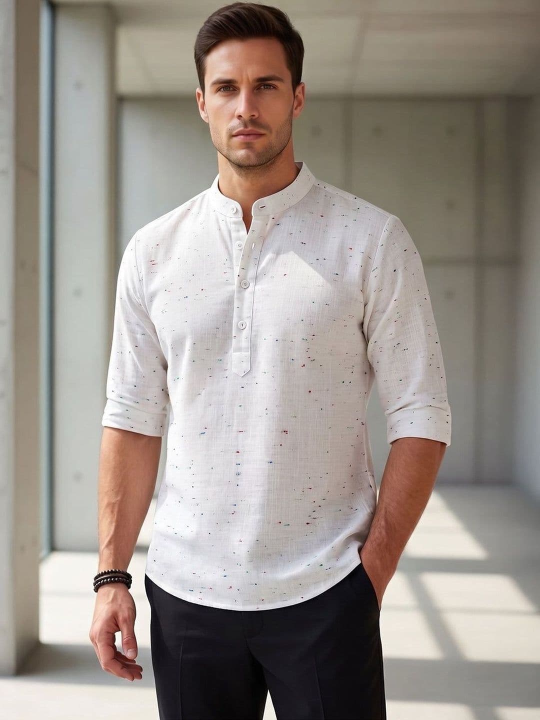 LENIA Men Printed Kurta thumbnail 5