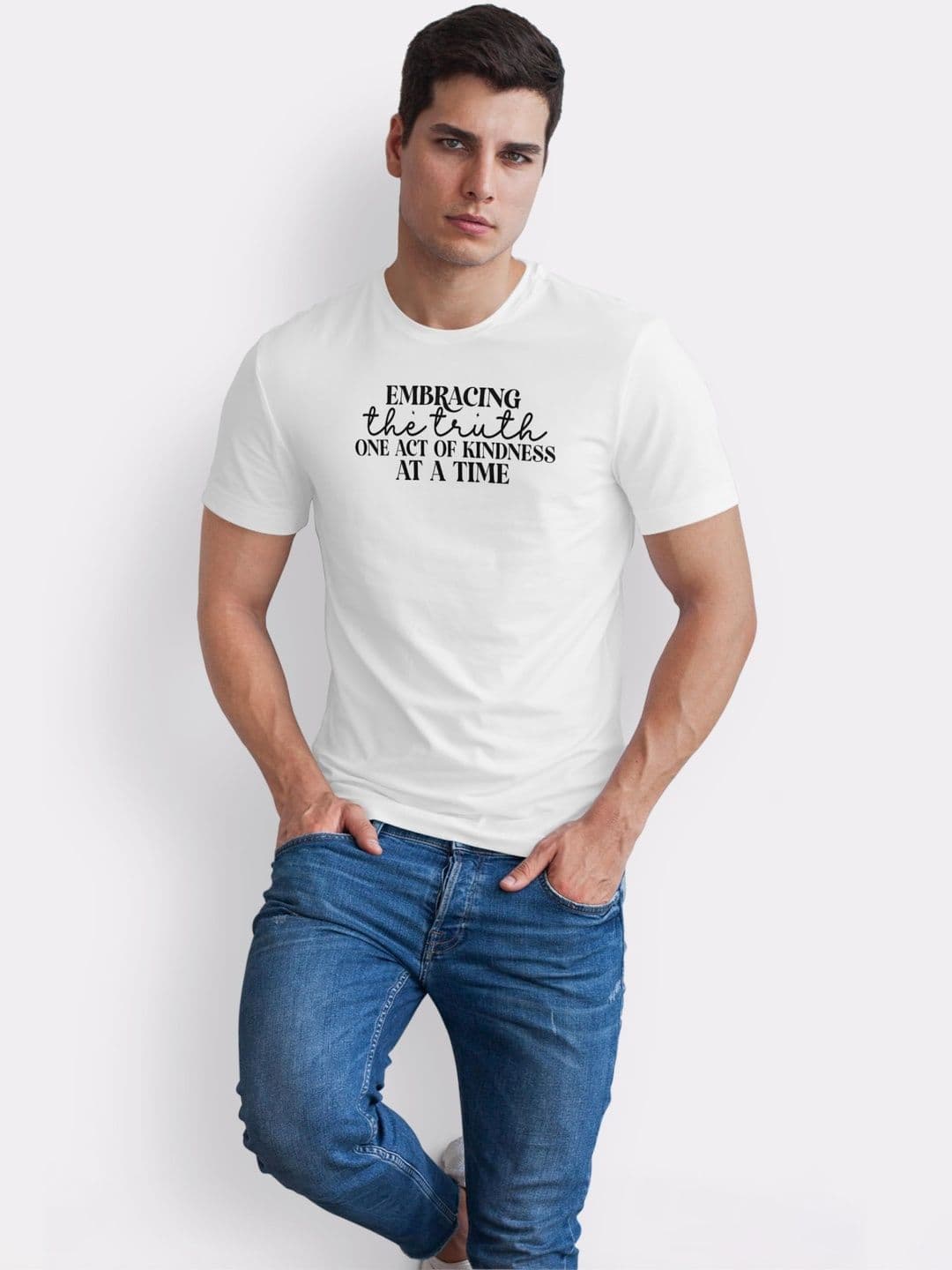 Seekbuylove Men Typography Printed Bio Finish T-shirt thumbnail 4