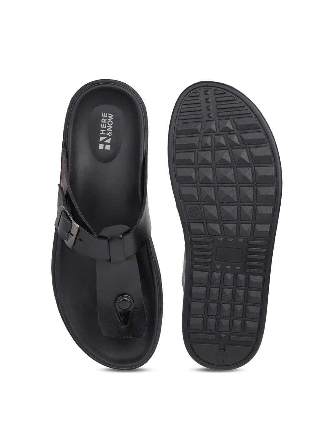 HERE&NOW Men Leather Comfort Sandals thumbnail 4
