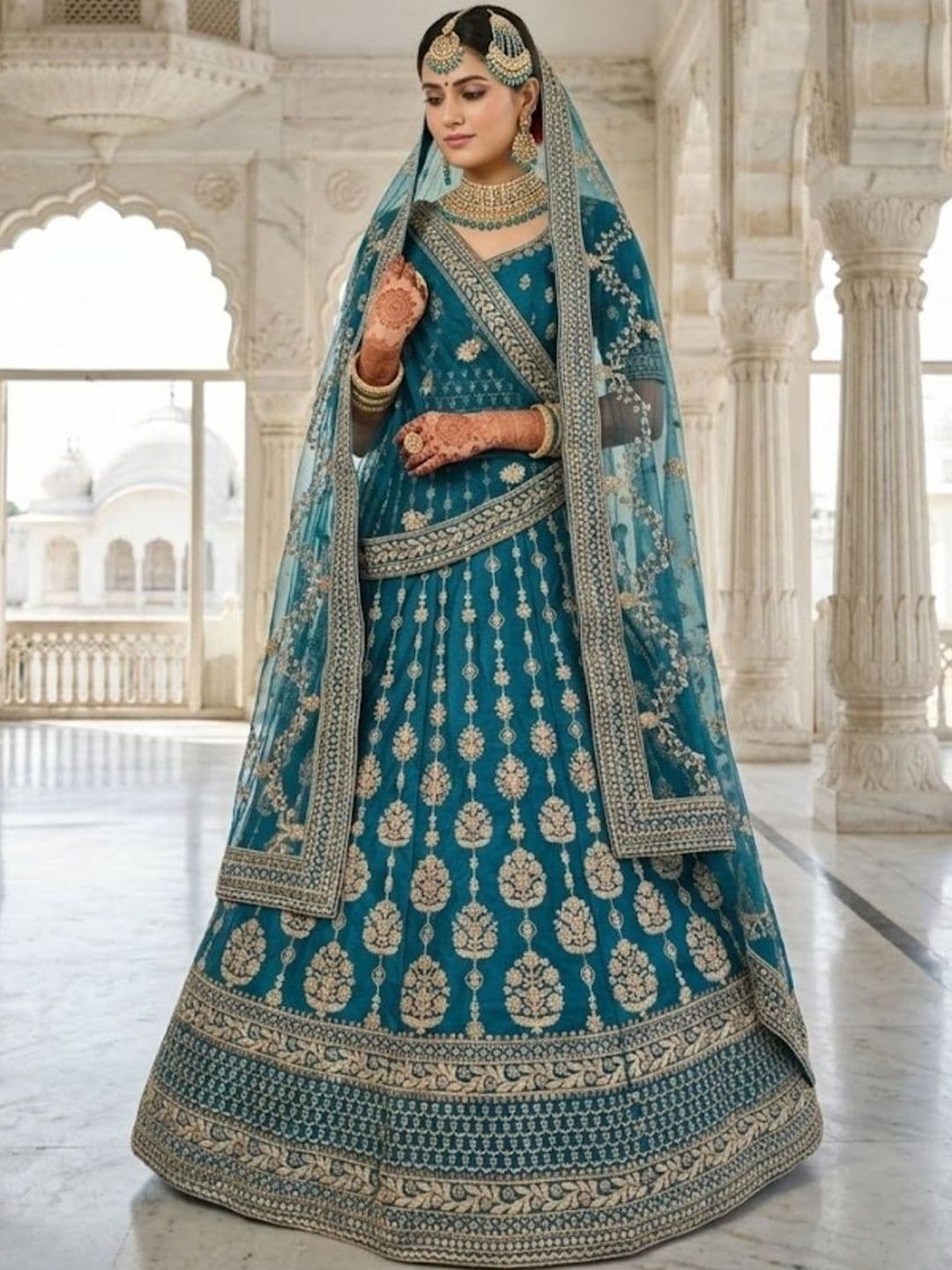 JIYANA WOMENS CHOICE Embroidered Semi-Stitched Lehenga & Blouse With Dupatta - view 1