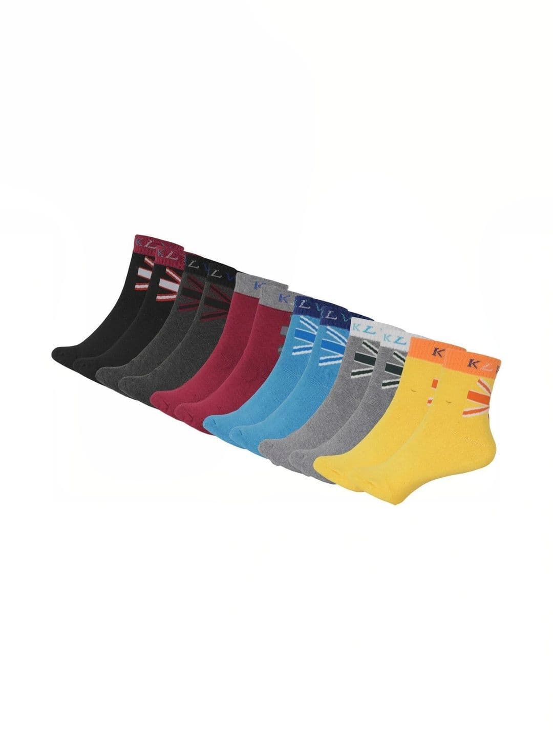 Blacktank Men Pack of 6 Cotton Patterned Ankle Length Socks - view 1