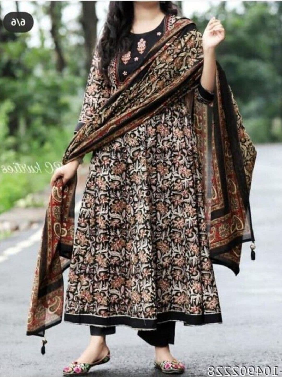 KULDEVYANI Women Ethnic Motifs Printed Regular Kurta with Pyjamas & With Dupatta - view 1