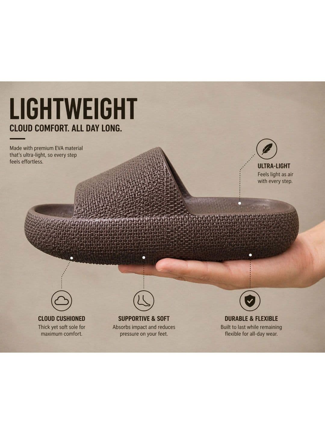 KRAASA Men Self Design Sliders thumbnail 5