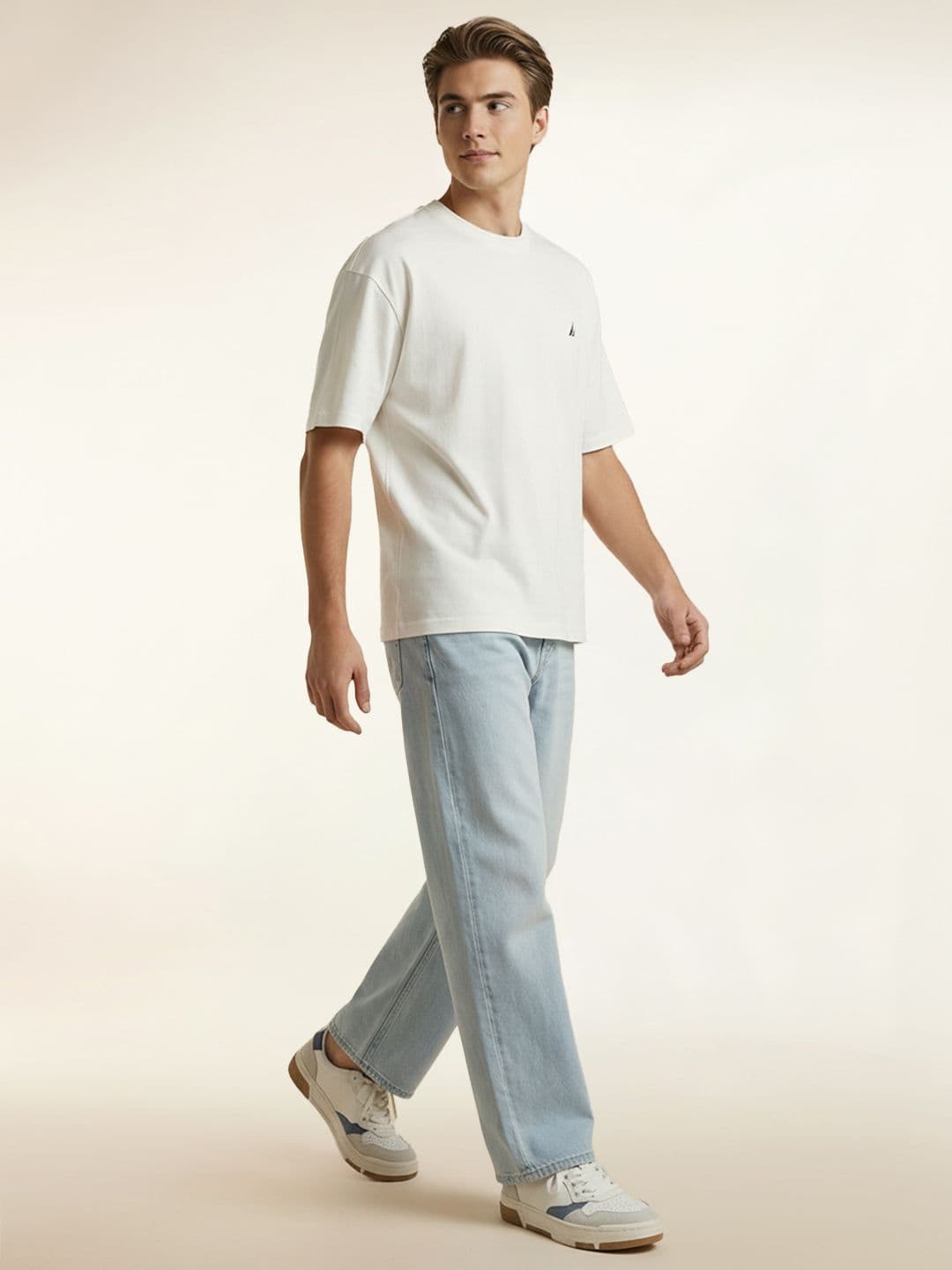 Nautica Oversized Drop-Shoulder Sleeves T-shirt thumbnail 4