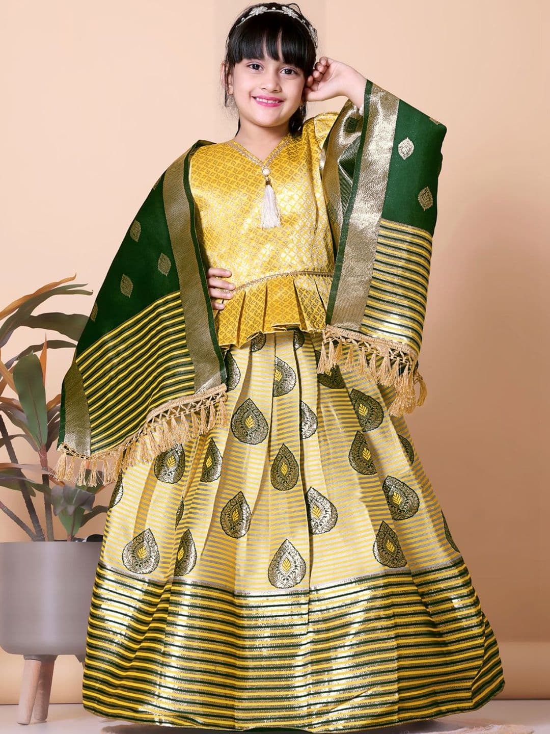 KALINI Girls Ready to Wear Lehenga & Blouse With Dupatta - view 1
