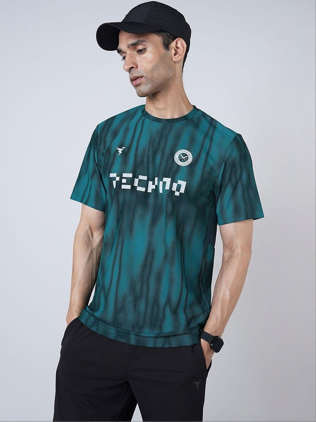 Technosport Men Printed Slim Fit T-shirt thumbnail 7