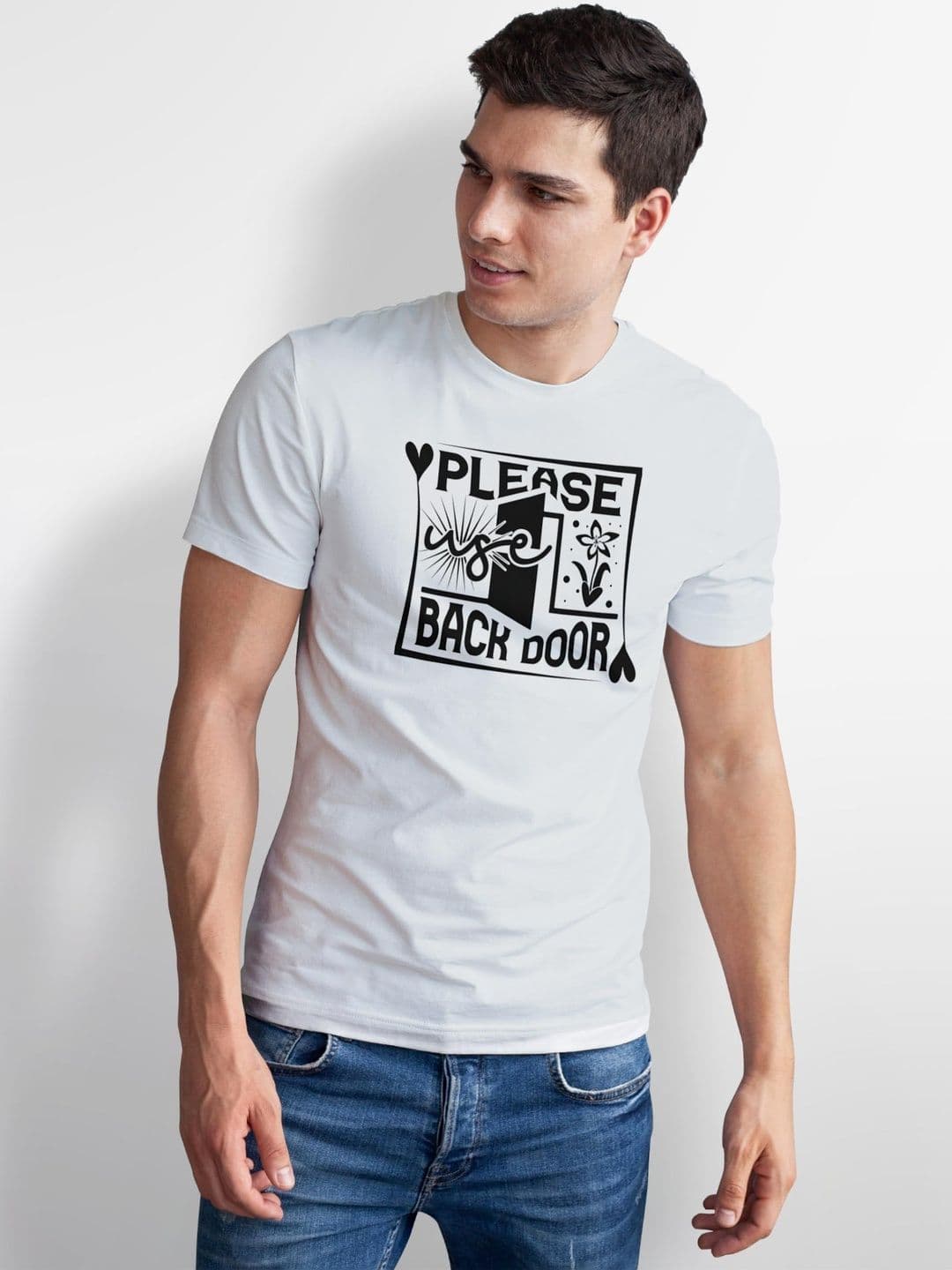 Seekbuylove Men Typography Printed Bio Finish T-shirt thumbnail 4