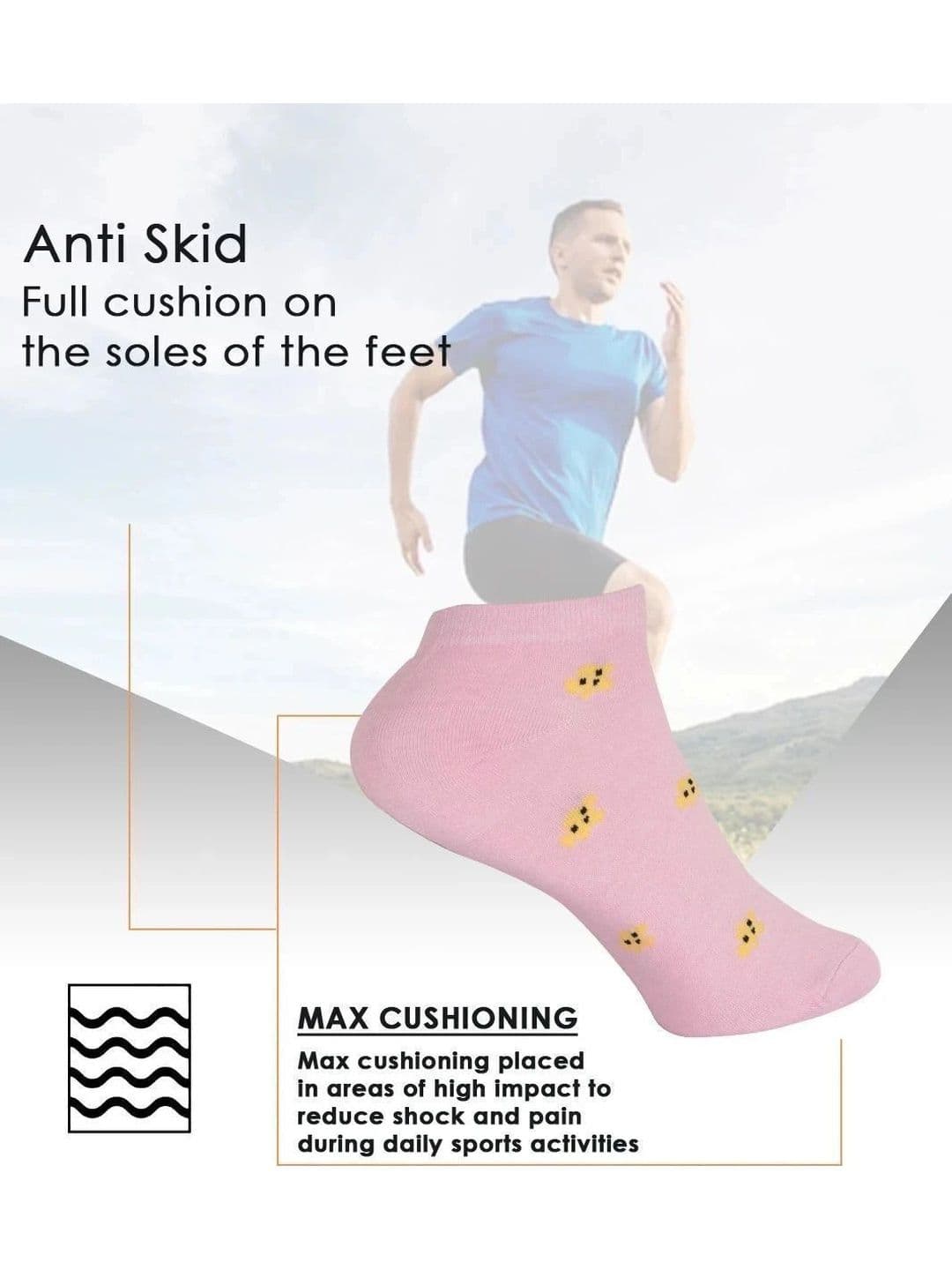 Blacktank Men Pack of 5 Cotton Patterned Ankle Length Socks thumbnail 5
