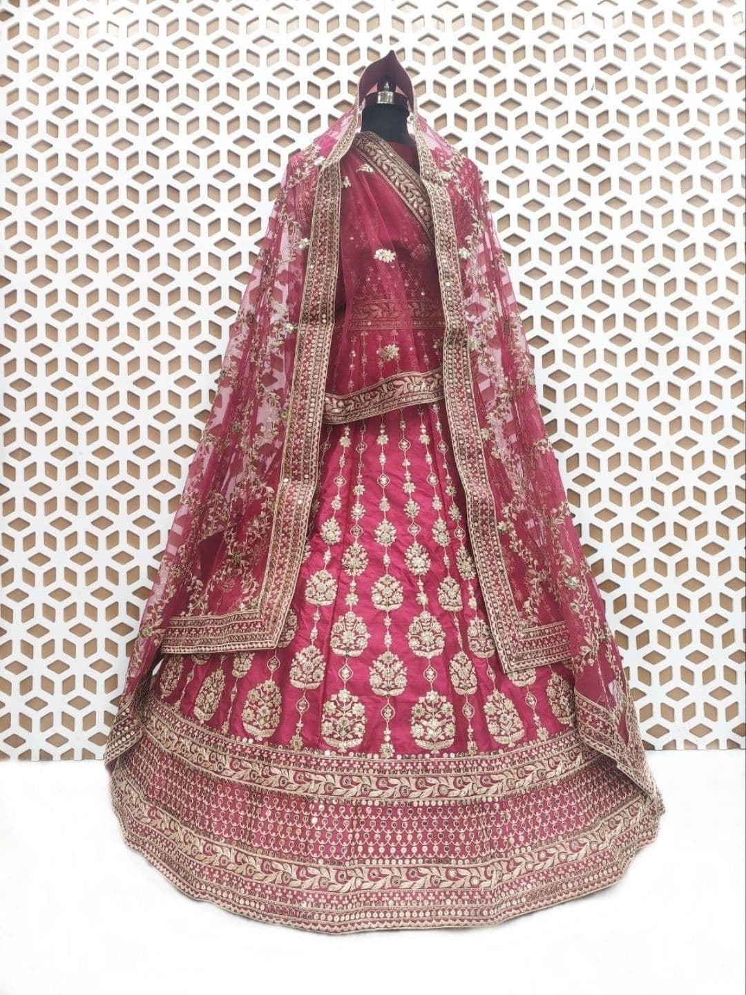 JIYANA WOMENS CHOICE Embroidered Semi-Stitched Lehenga & Unstitched Blouse With Dupatta thumbnail 2