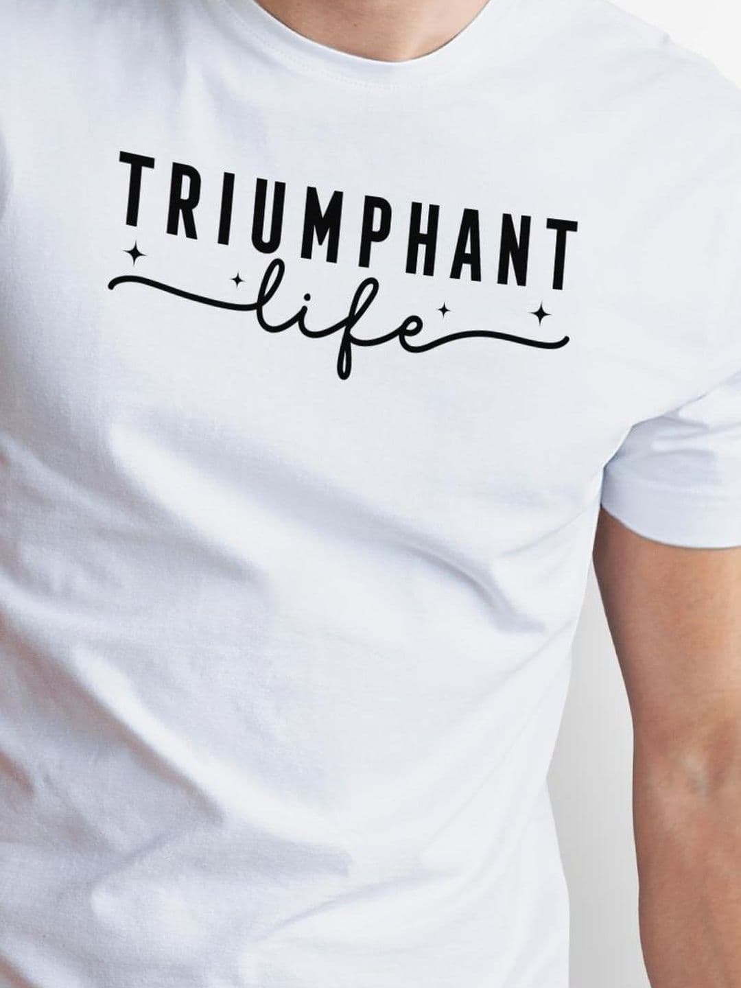 Seekbuylove Men Typography Printed Bio Finish T-shirt thumbnail 3