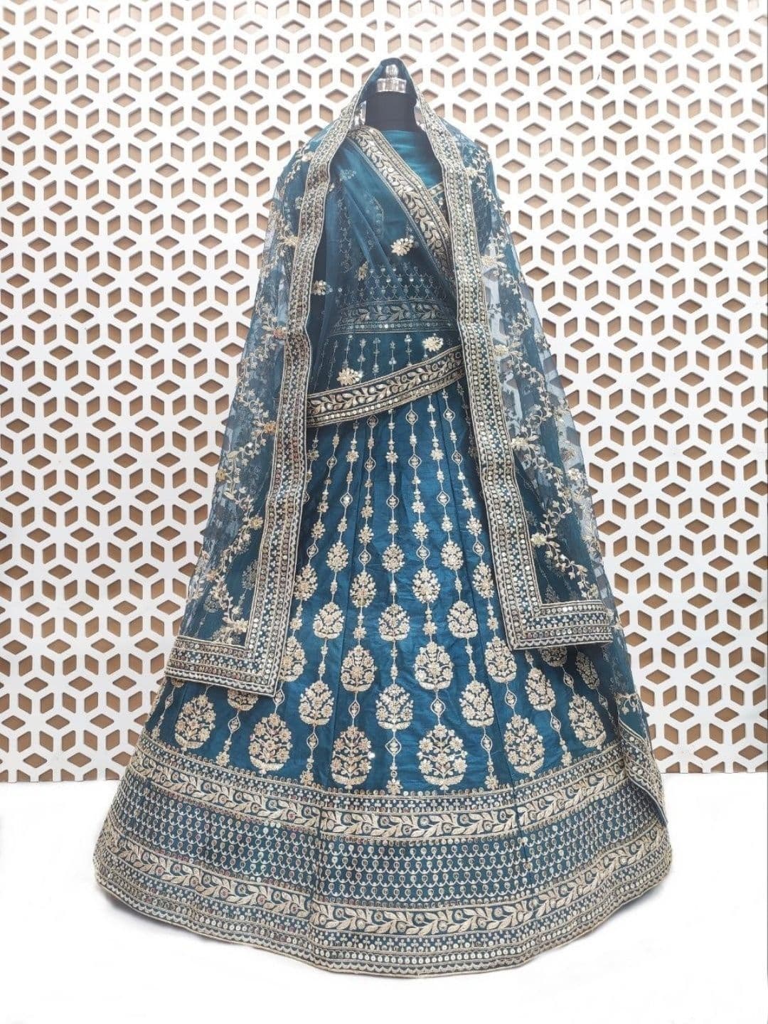 JIYANA WOMENS CHOICE Embroidered Semi-Stitched Lehenga & Blouse With Dupatta thumbnail 5