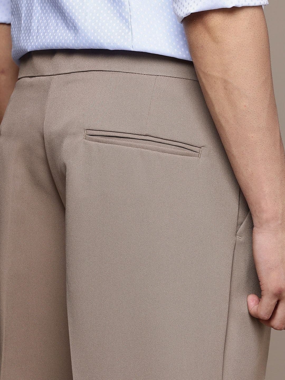 R.Code by The Roadster Life Co. Men Comfort Pleated Trousers thumbnail 6