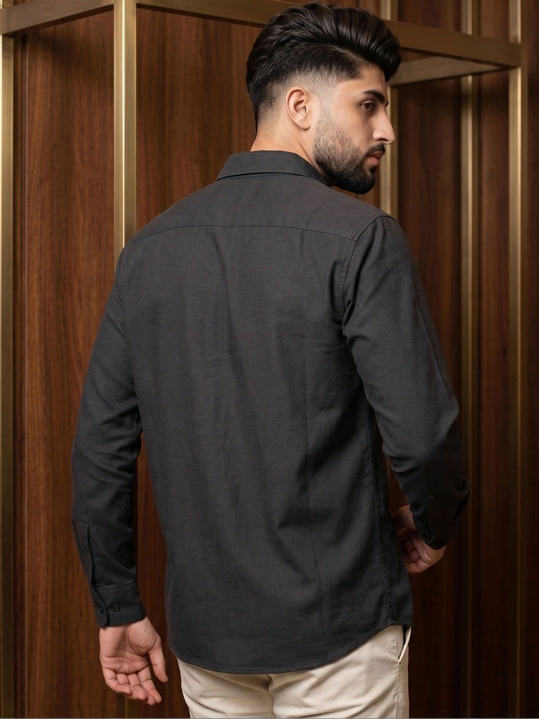 N AND J Men Striped Casual Shirt thumbnail 2