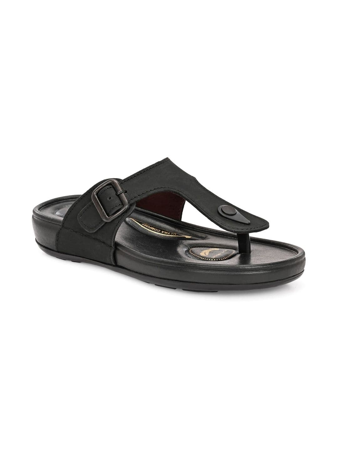 The Roadster Lifestyle Co Men Leather Slip-On Comfort Sandals thumbnail 7