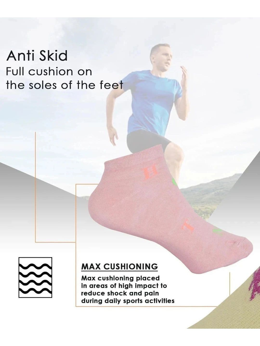 Blacktank Men Pack of 5 Cotton Patterned Ankle Length Socks thumbnail 3