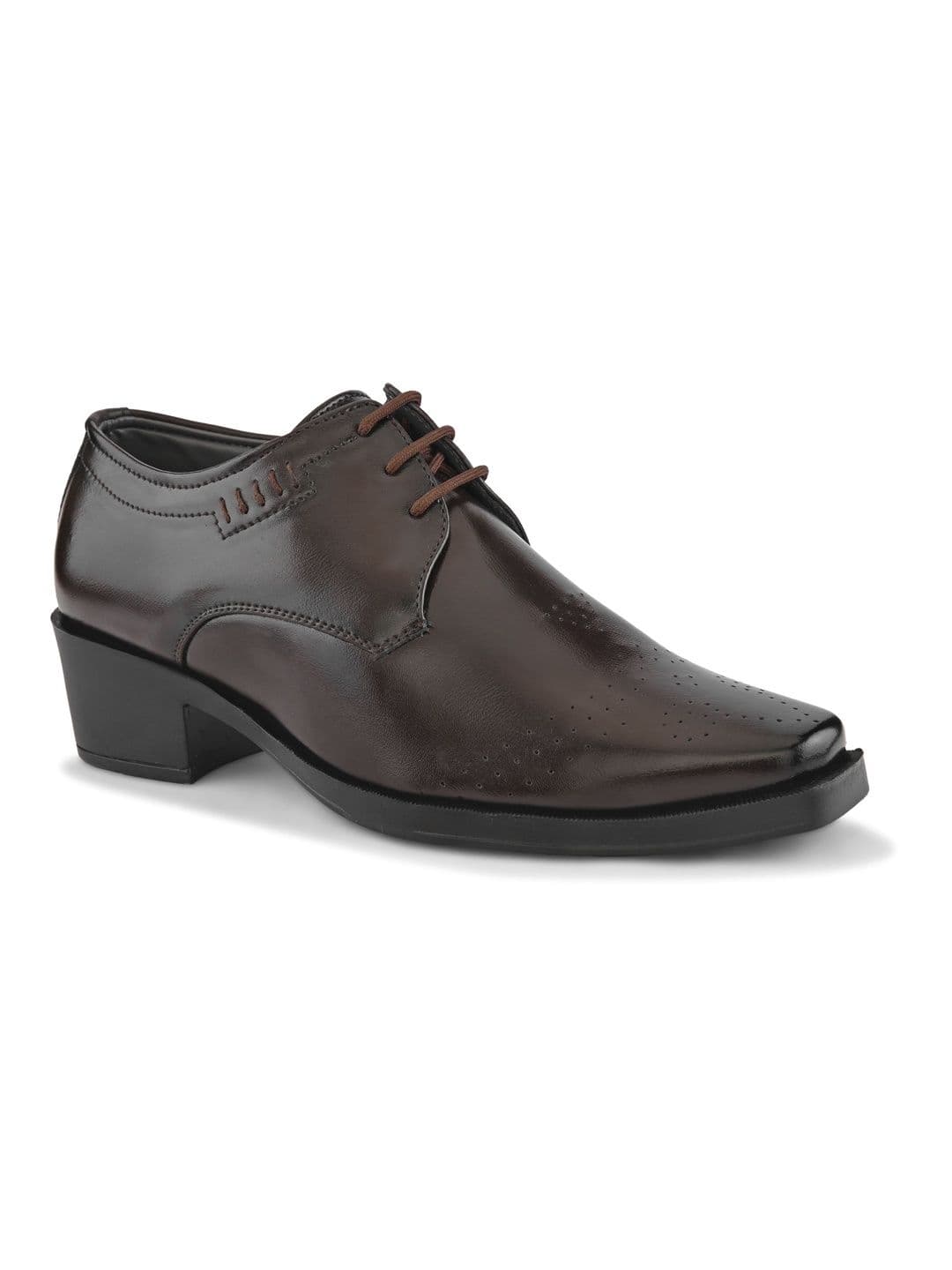 HERE&NOW Men PU Square Toe Lace-Ups Formal Derbys thumbnail 6