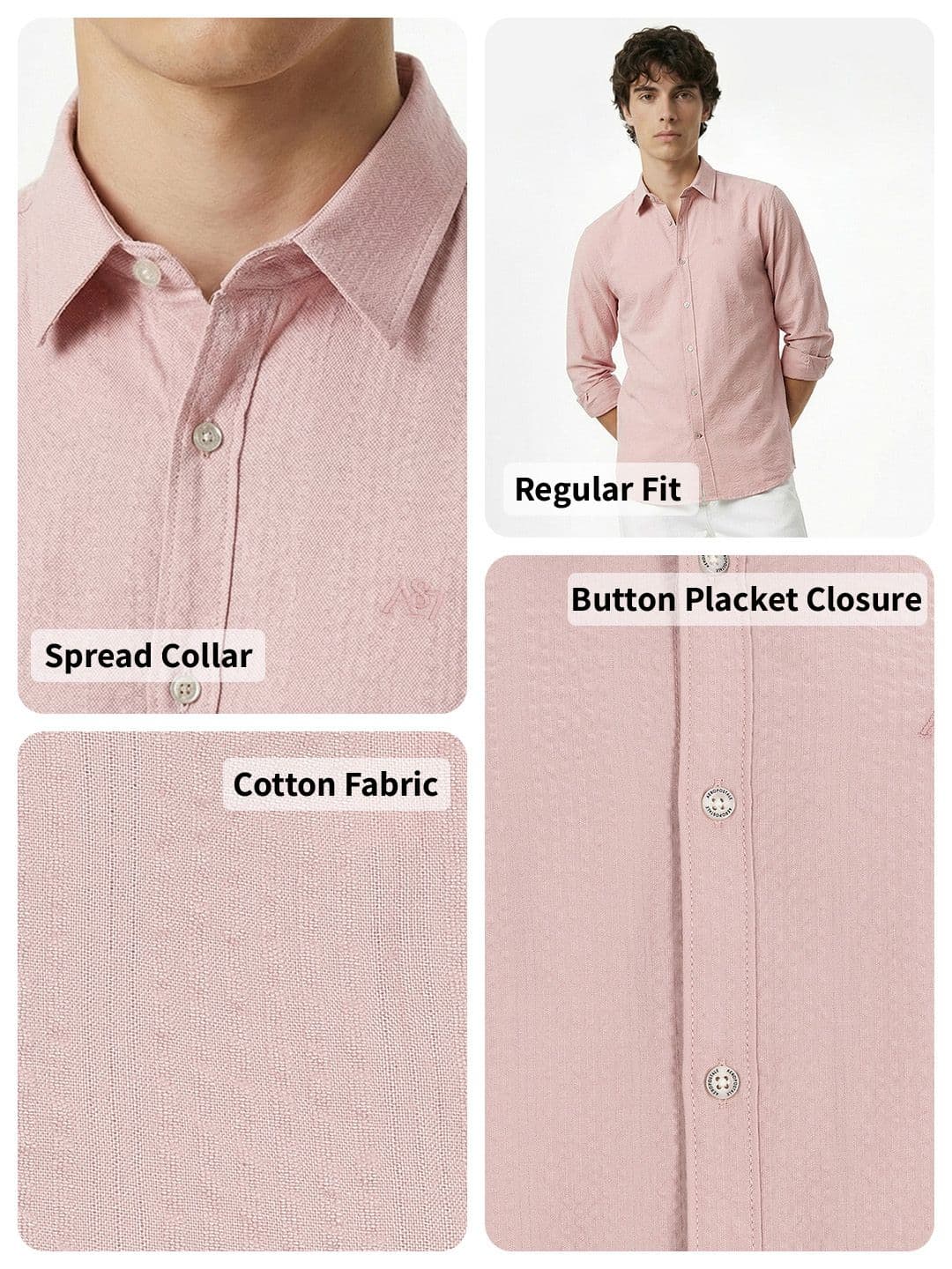 Aeropostale Pure Cotton Textured Casual Shirt thumbnail 7