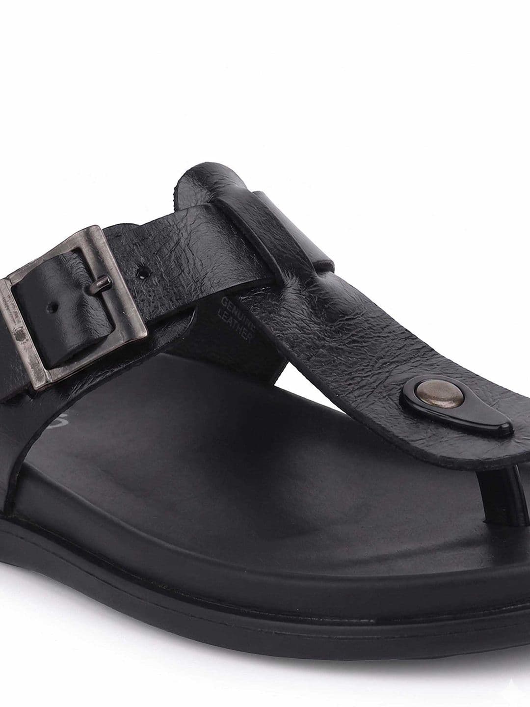 HERE&NOW Men Leather Comfort Sandals thumbnail 2