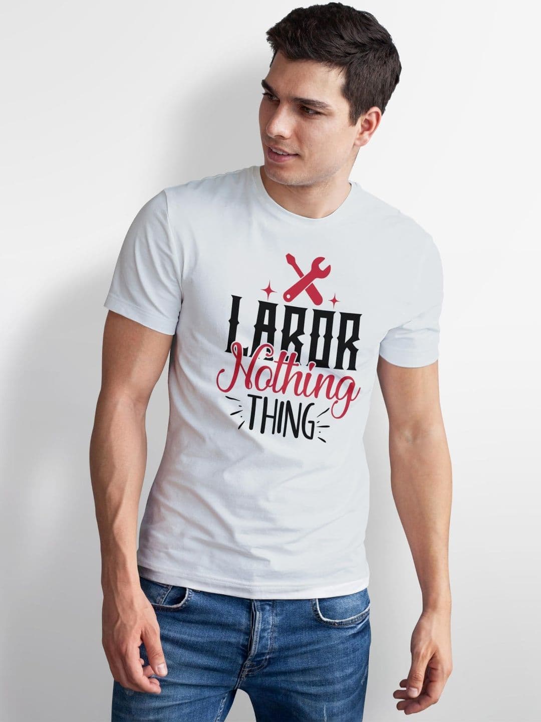 Seekbuylove Men Typography Printed Bio Finish T-shirt thumbnail 5
