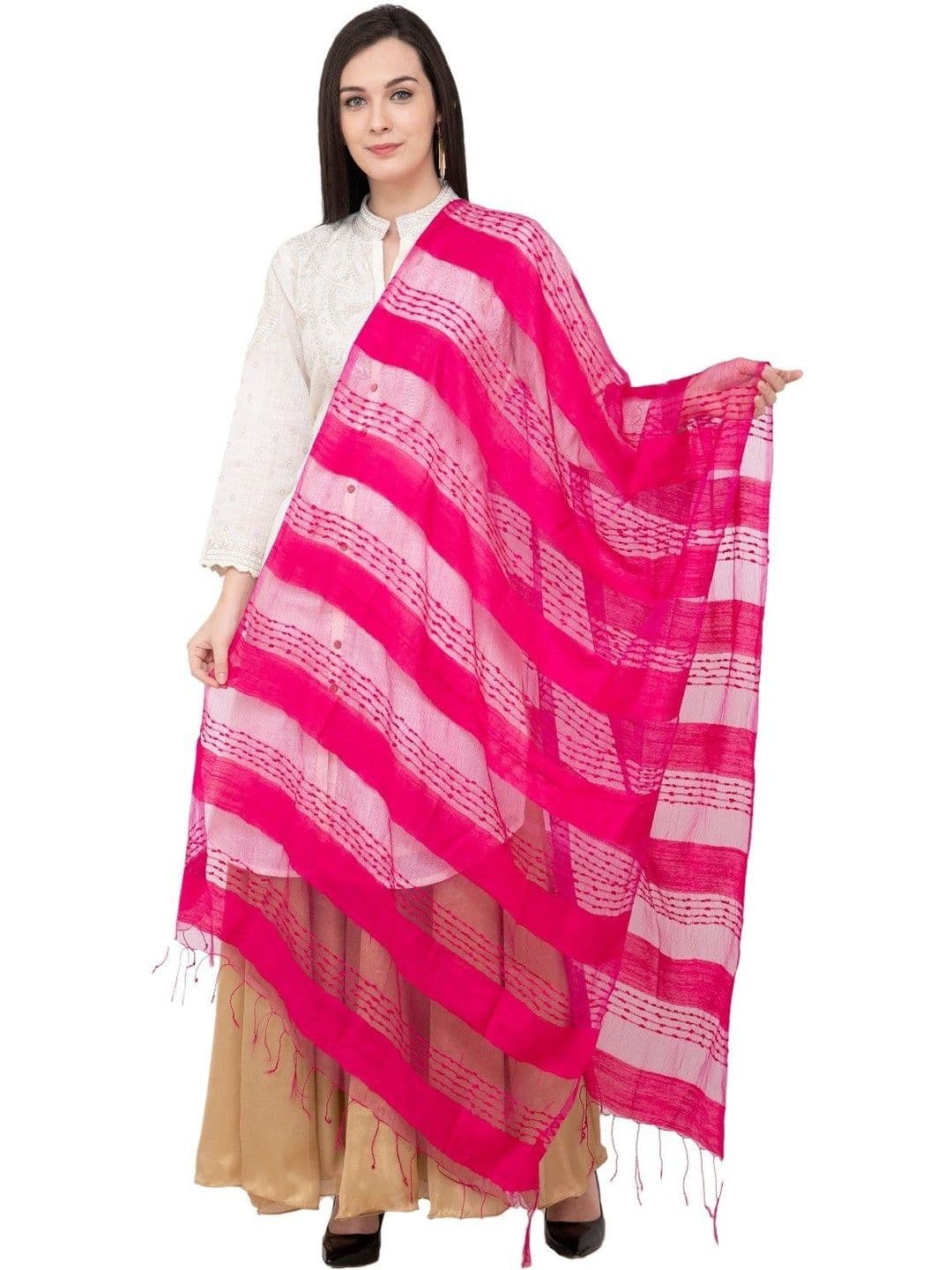A R SILK Woven Design Dupatta - view 1