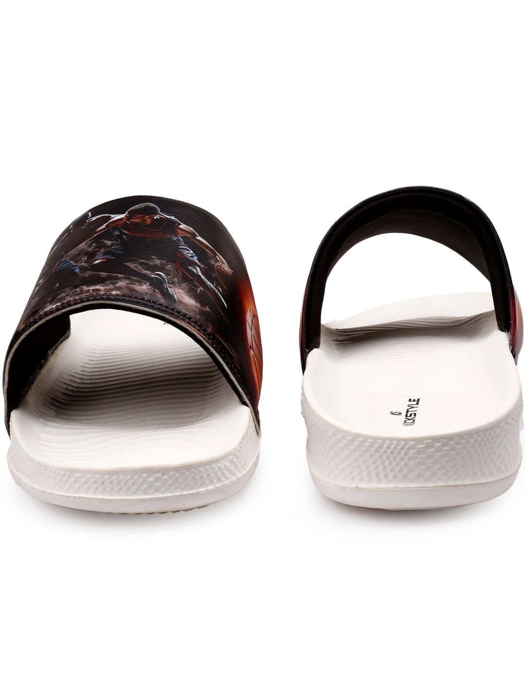 KICKSTYLE Men Abstract Printed Sliders thumbnail 5
