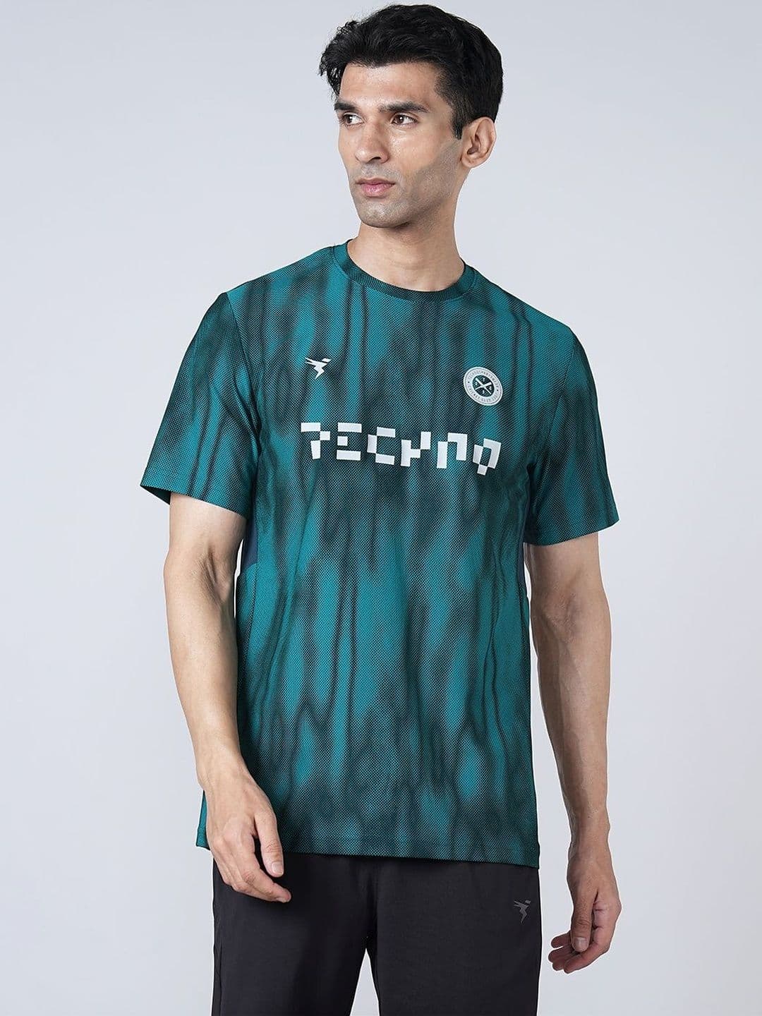 Technosport Men Printed Slim Fit T-shirt thumbnail 5
