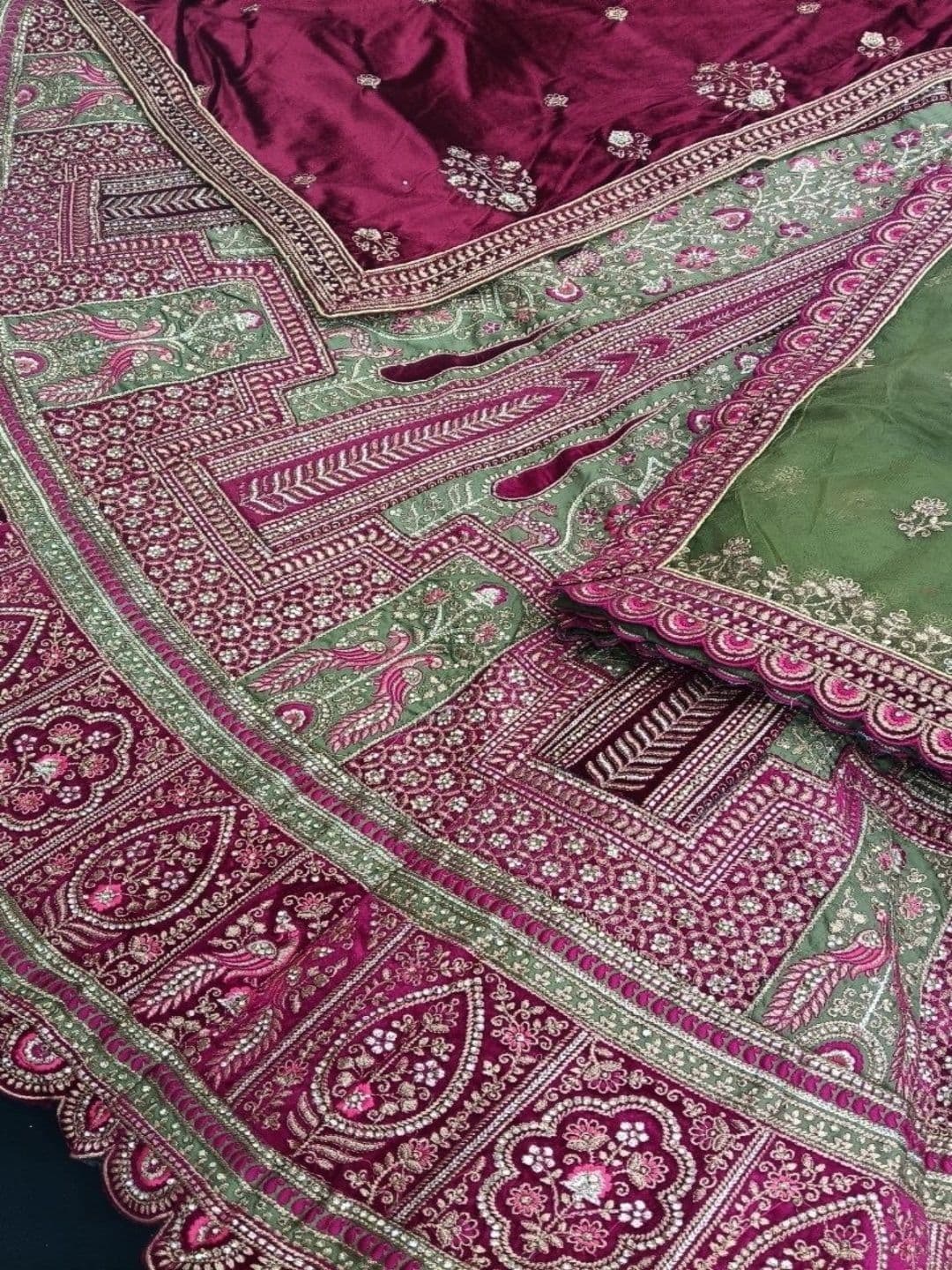 JIYANA WOMENS CHOICE Embroidered Semi-Stitched Lehenga & Unstitched Blouse With Dupatta thumbnail 2