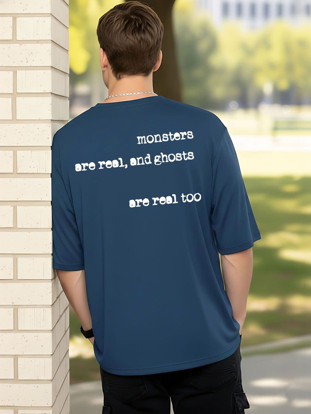 Kook N Keech Men Typography Printed Drop-Shoulder Sleeves T-shirt thumbnail 5