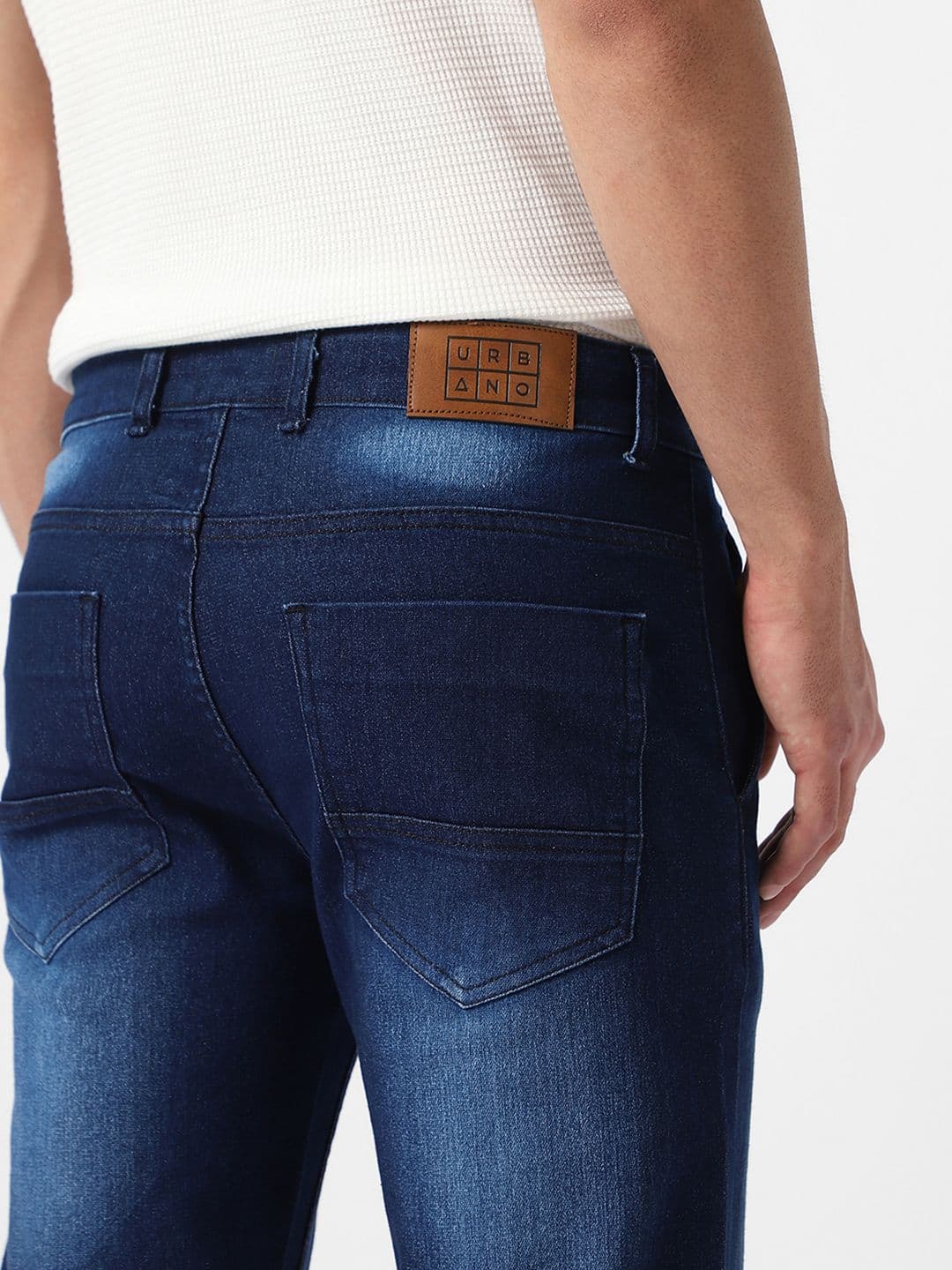 Urbano Fashion Men Regular Fit Washed Stretchable Jeans thumbnail 6