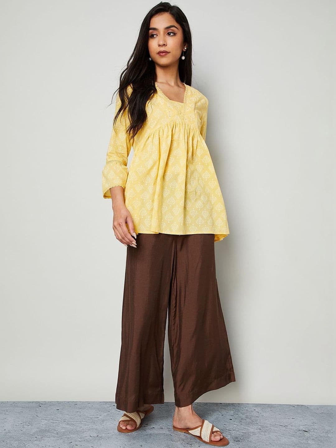 Melange by Lifestyle Women Flared Ethnic Palazzos thumbnail 6