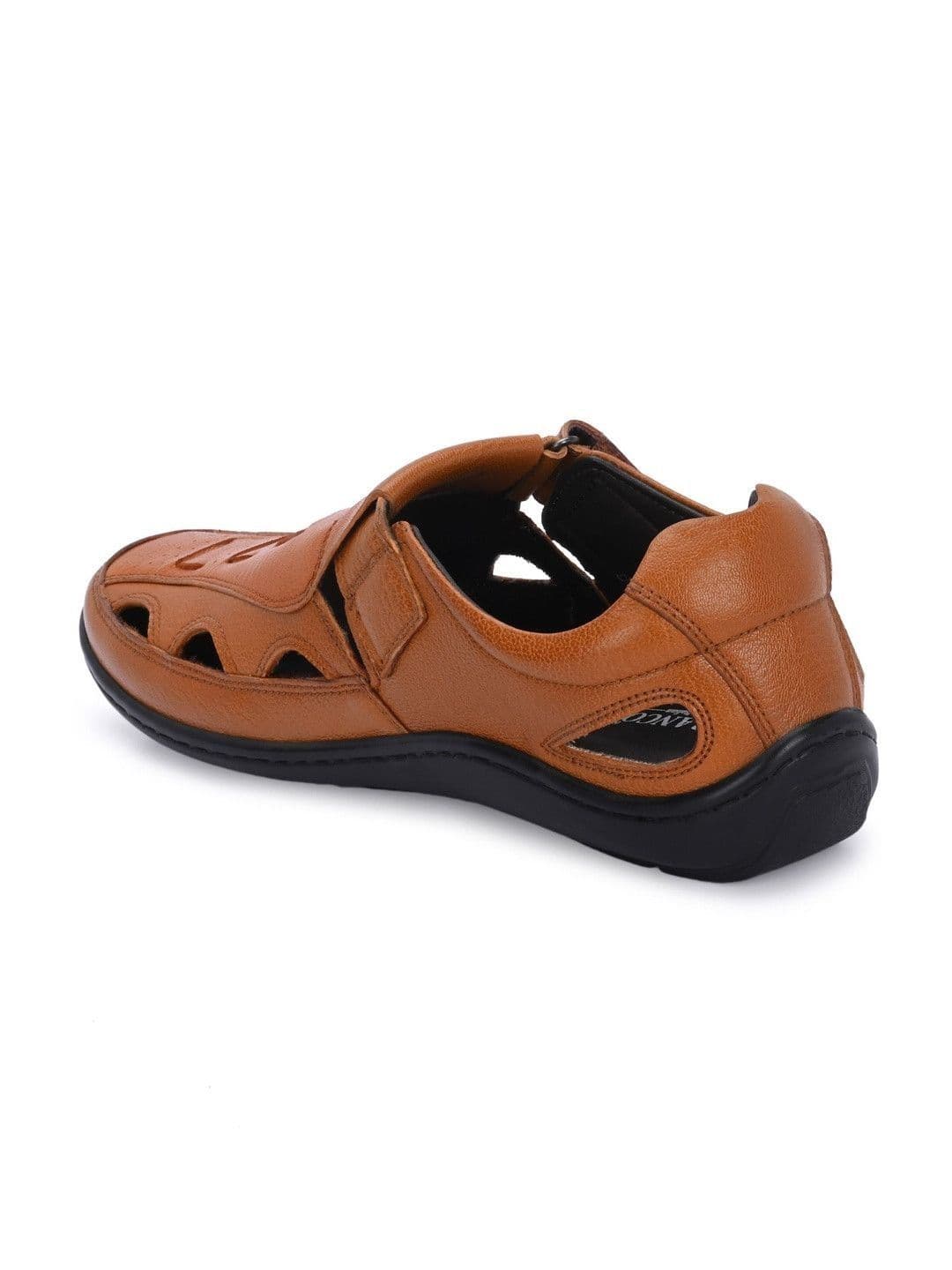 Franco Leone Men Leather Shoe-Style Sandals thumbnail 3