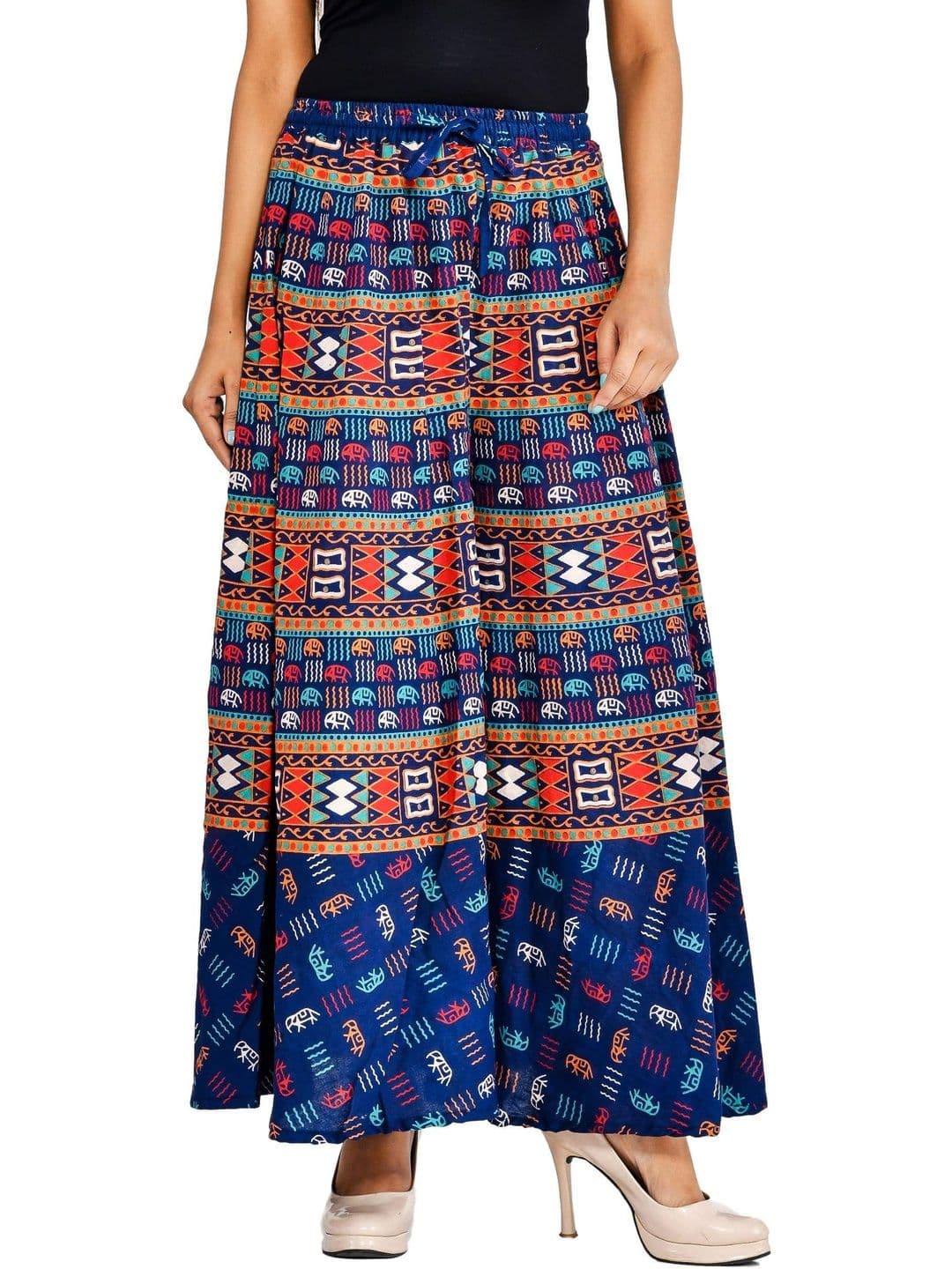 SAMJHI Women Ethnic Motifs Printed Ethnic Palazzos thumbnail 4
