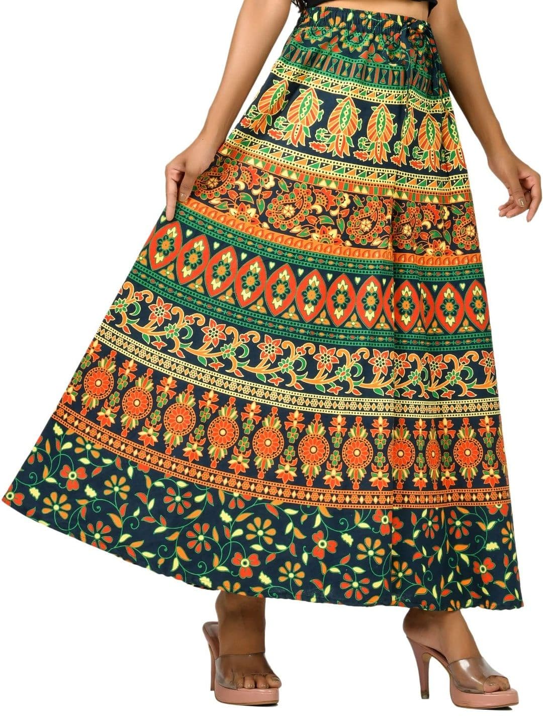 SAMJHI Women Ethnic Motifs Printed Ethnic Palazzos thumbnail 3