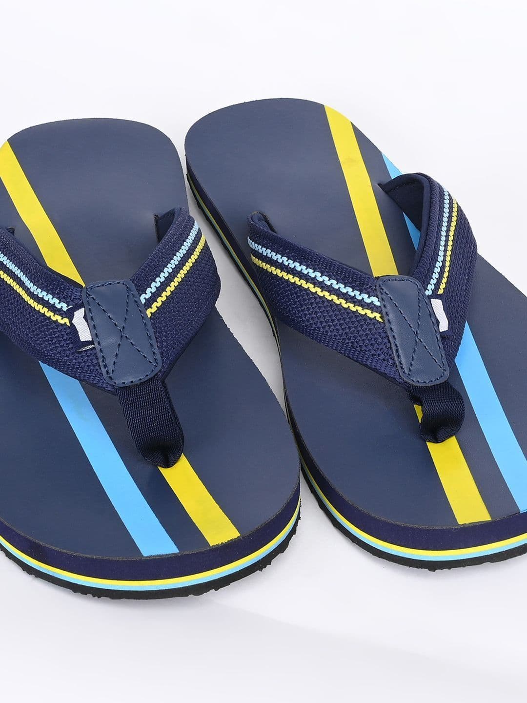 GAS Men GenFlow Navy Yellow FlipFlops thumbnail 6