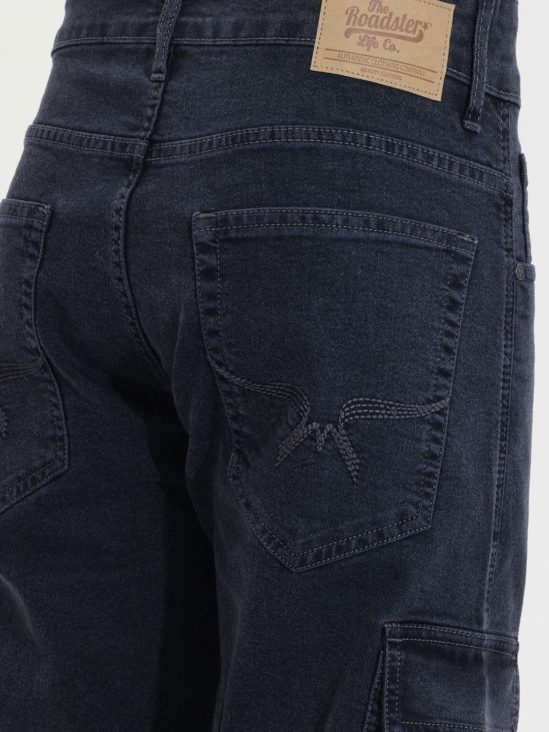 The Roadster Life Co. Men Stretchable Cargo Jeans thumbnail 4