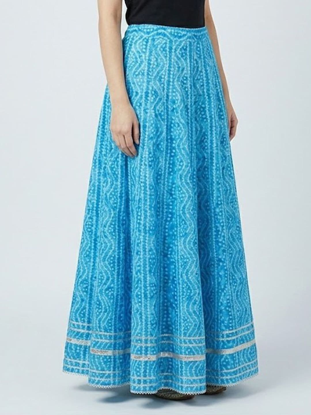 Charming treasure by Pragya Women Self Design Maxi Flared Skirt thumbnail 5