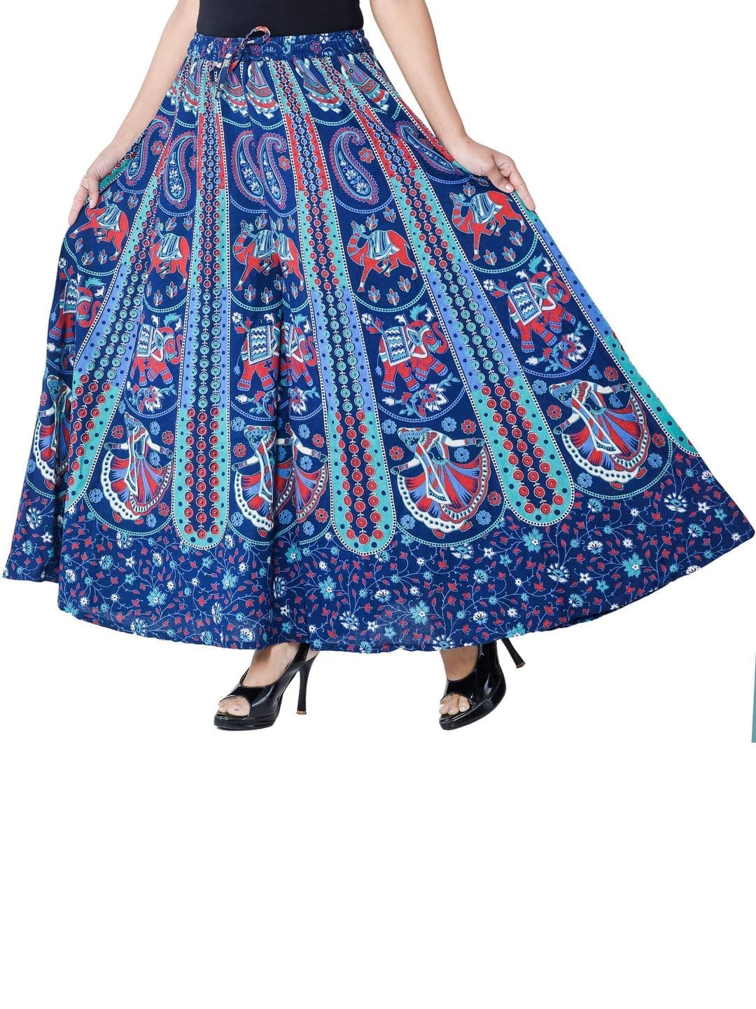 SAMJHI Women Ethnic Motifs Printed Ethnic Palazzos thumbnail 2
