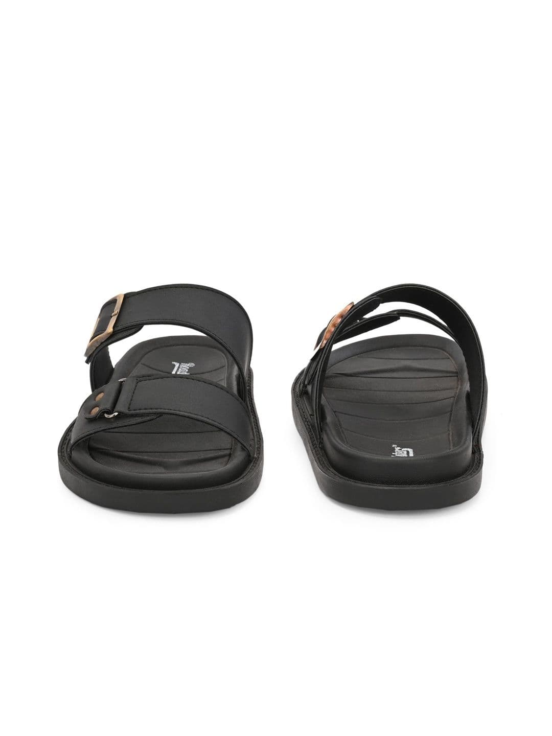 The Roadster Lifestyle Co Men Synthetic Leather Slip-On Comfort Sandals thumbnail 3