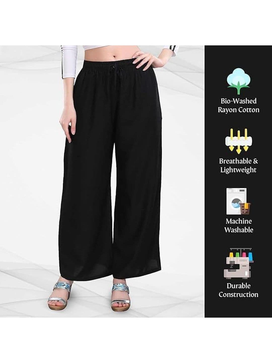 KGFONECLOTH Women Flared Knitted Ethnic Palazzos thumbnail 2