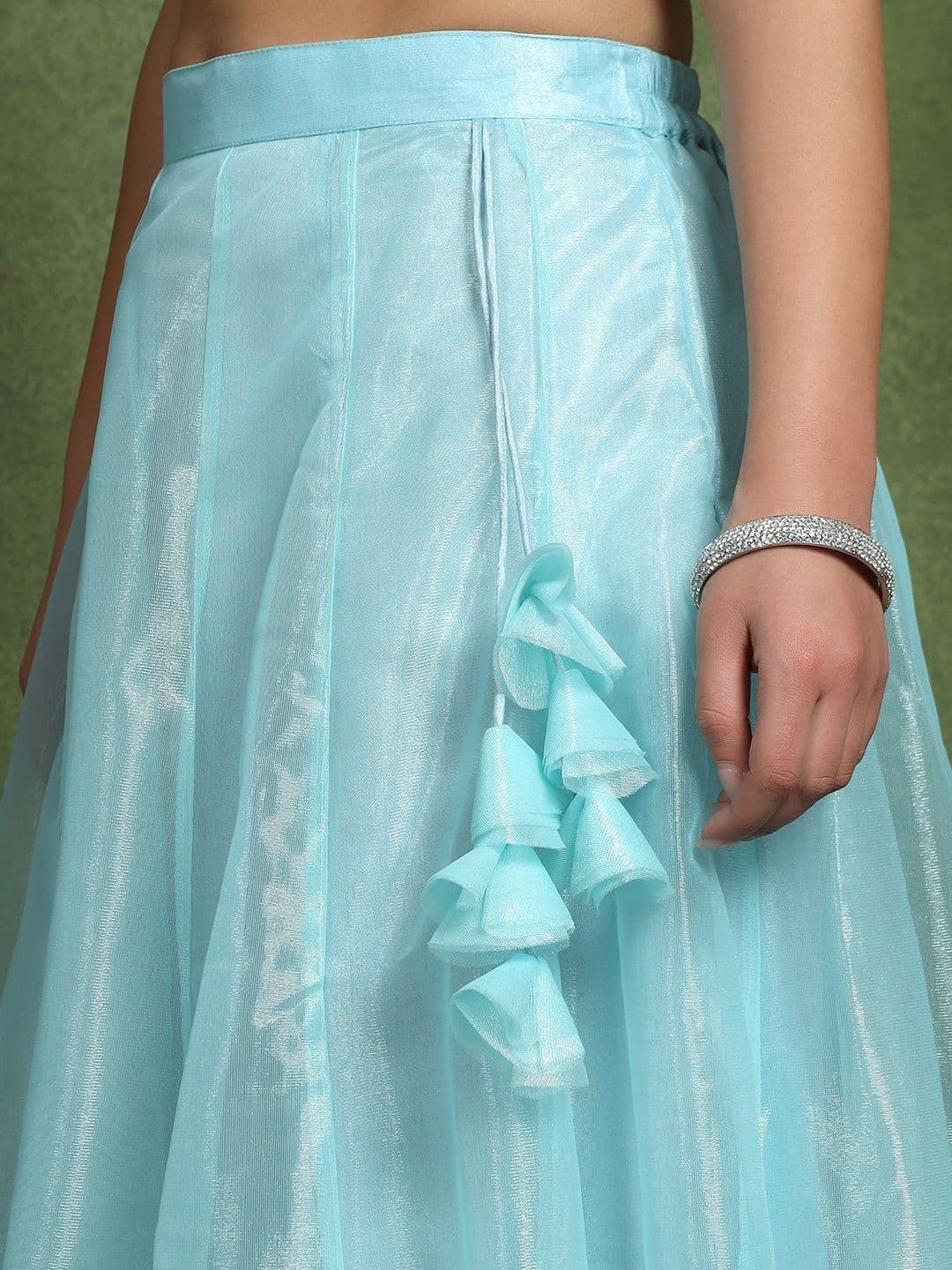 Frolic Rolic Women Net Tiered Maxi Flared Skirt thumbnail 4