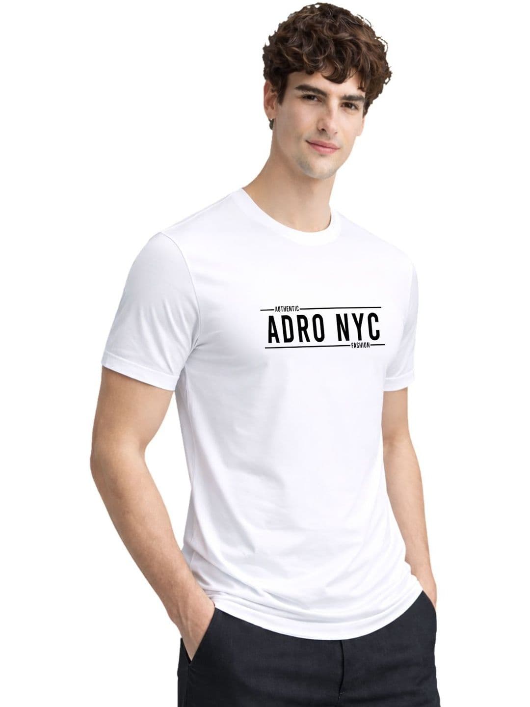 ADRO Men Typography Printed T-shirt thumbnail 3