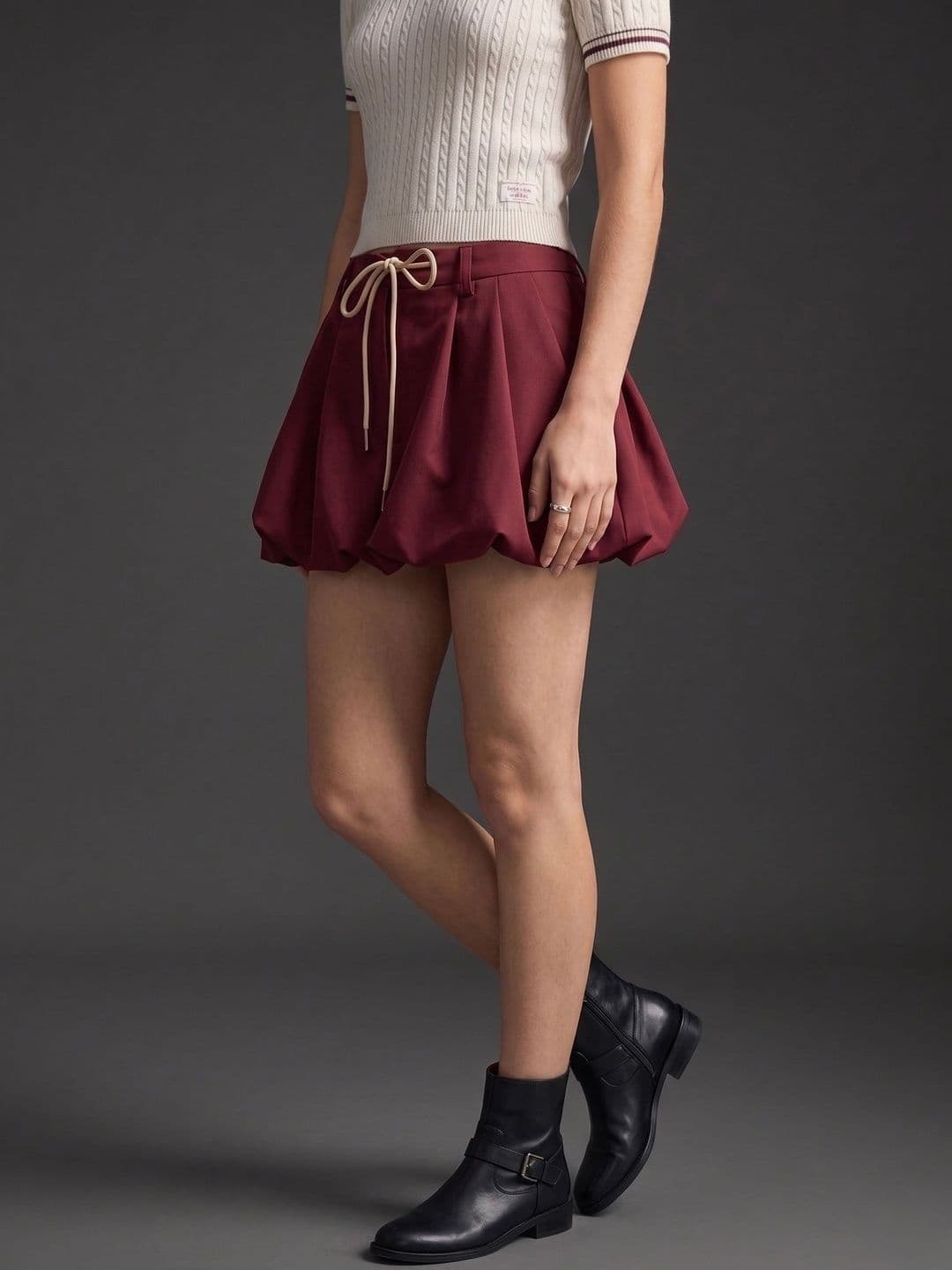 Roadster Women Sleek Utility Mini Balloon Skirt thumbnail 4