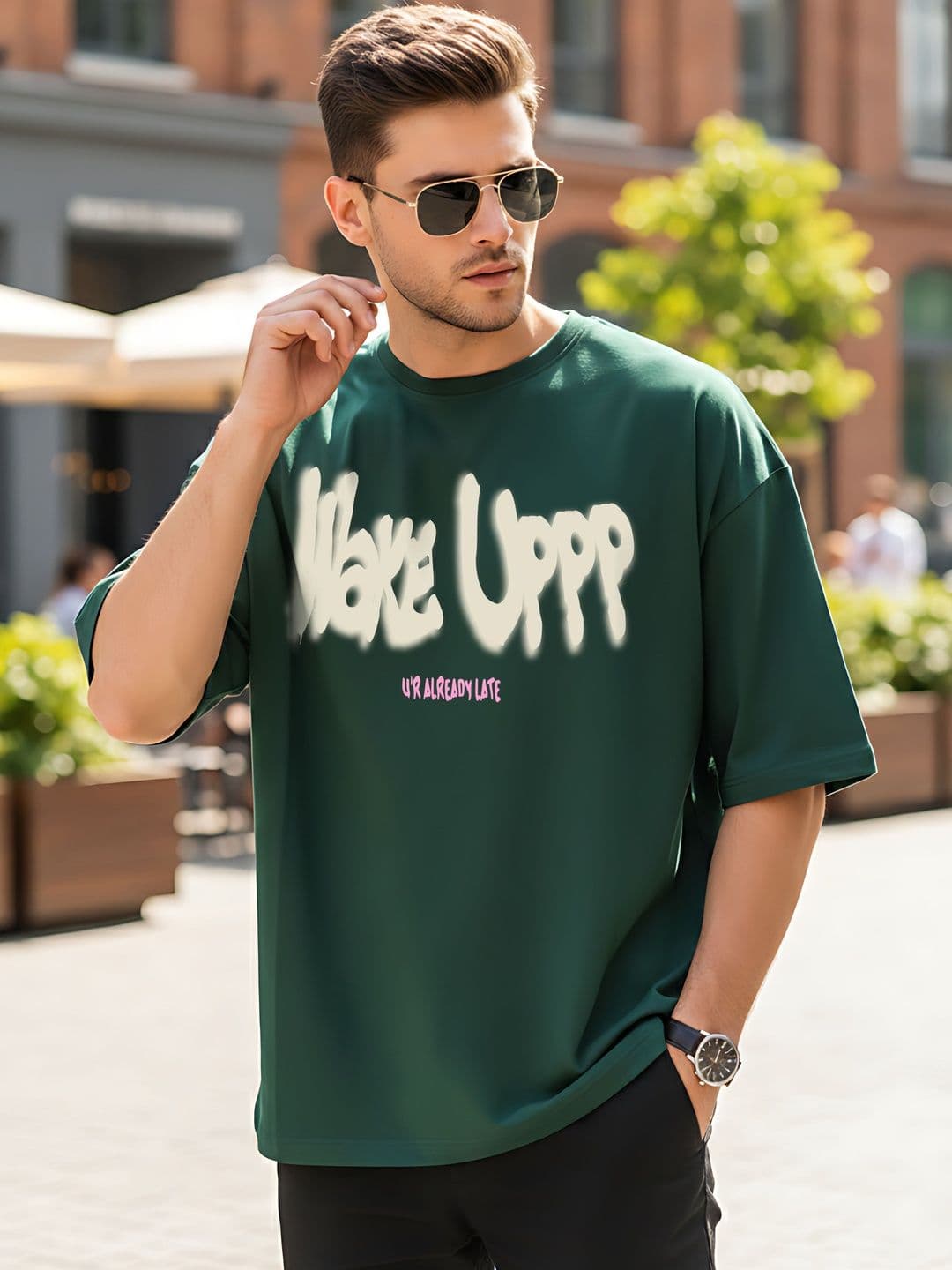 Kook N Keech Men Typography Printed Drop-Shoulder Sleeves T-shirt - view 1