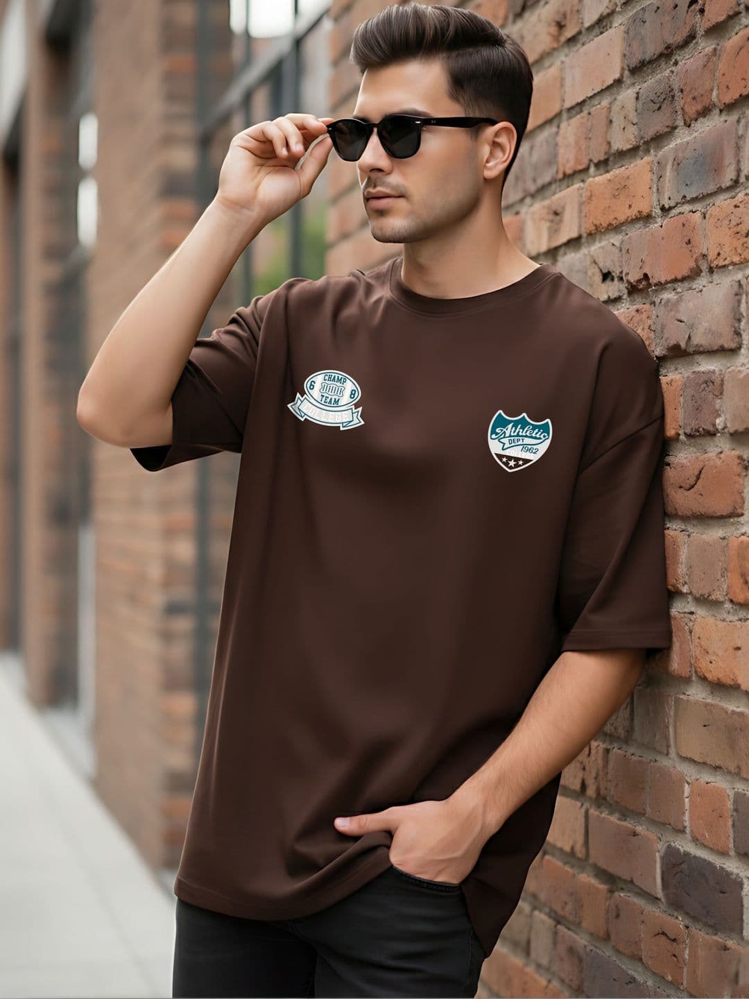Kook N Keech Men Printed Drop-Shoulder Sleeves T-shirt thumbnail 3