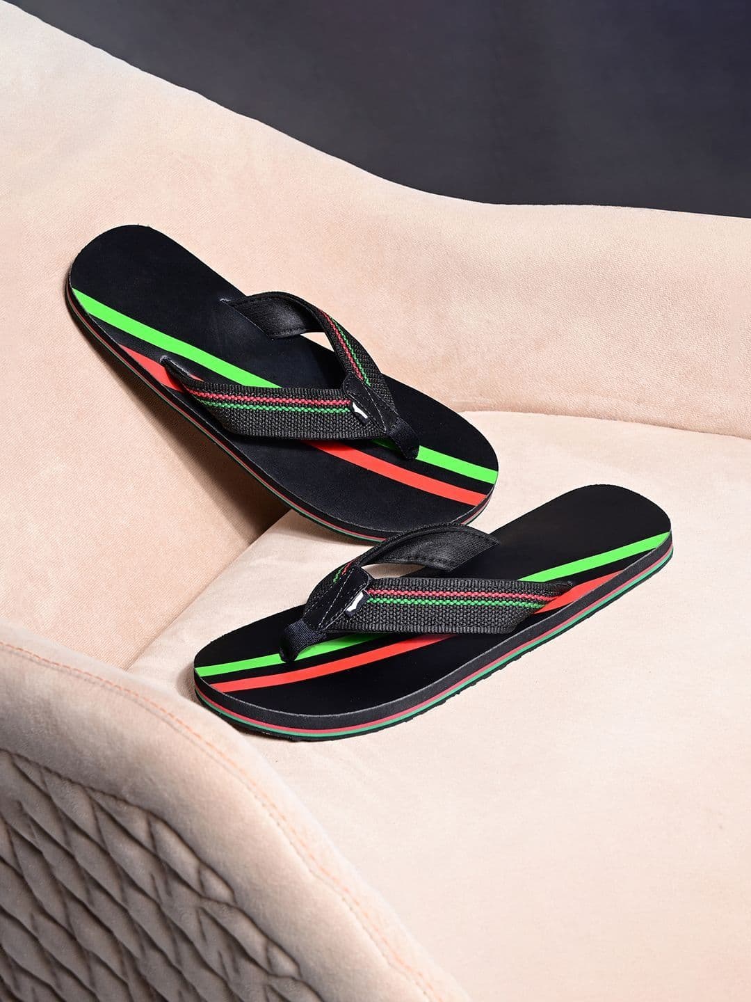 GAS Men GenFlow Navy Green FlipFlops - view 1