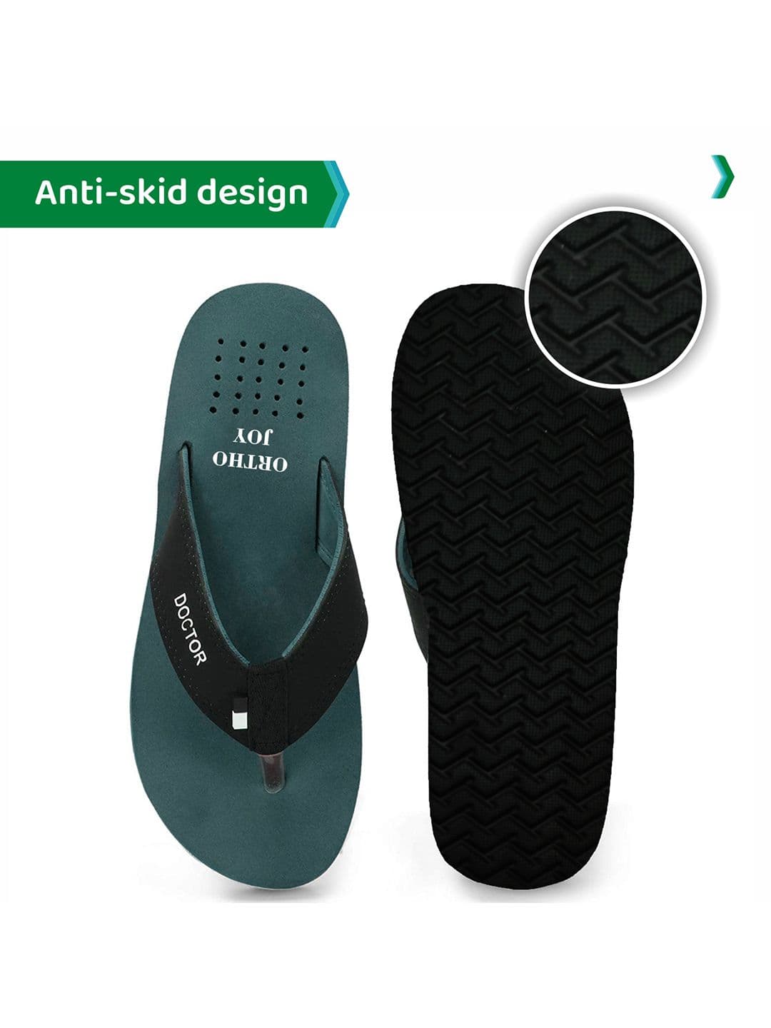 ORTHO JOY Men Thong Flip-Flops thumbnail 2