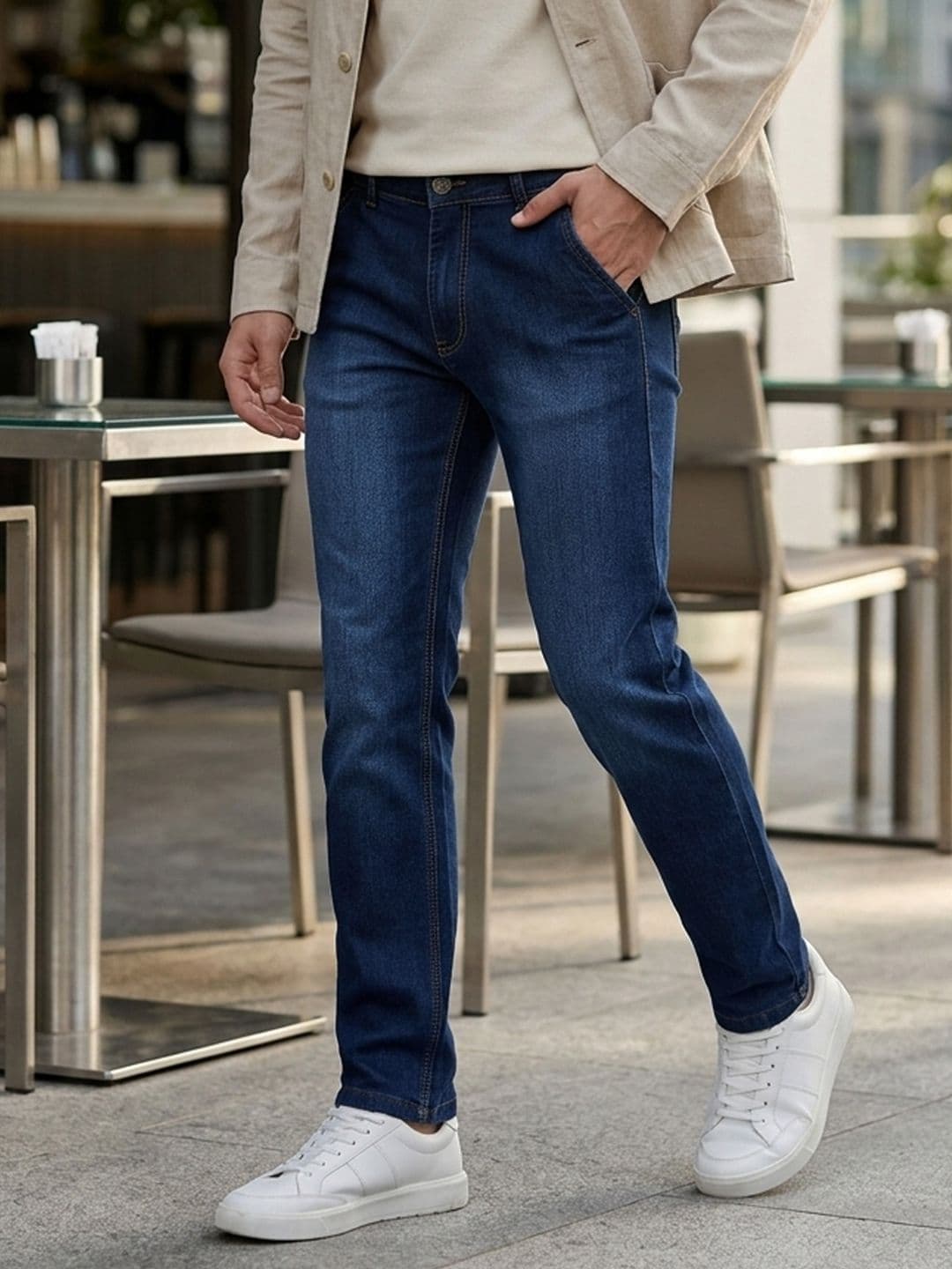 Urbano Fashion Men Regular Fit Washed Stretchable Jeans - view 1